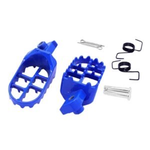 Reposapiés para motocicleta Yamaha, montaje de reposapiés para moto de cross, color azul, PW50, PW80, XR50, XR70, CRF, 50/70/80/100