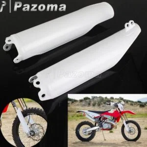Enduro practicaba Supermotard blanco Tenedor de plástico guardia horquilla delantera tapacubos para Honda CRF CR 125 250 R 450 X RX CRF250 CRF450 CR125 93-2018
