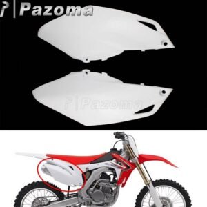 La motocicleta de plástico blanco cubierta lateral para Honda CRF 250R 2014-2017 FCI 450R 2013-2016 Motocross tierra para moto de Enduro carenado