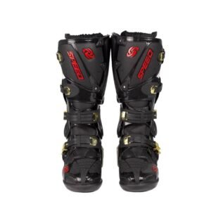 En Trider 100% nueva motocicleta botas de cuero de motocrós largo rodilla alta Zapatos blanco negro moto GP moto sucia tamaño 10-45 B1004