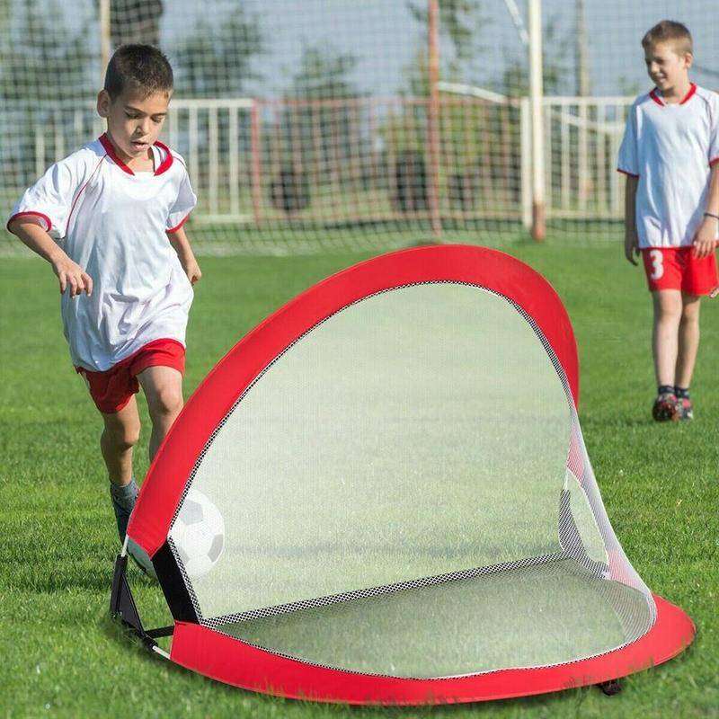 Red de portería de fútbol plegable para niños, juego interior y