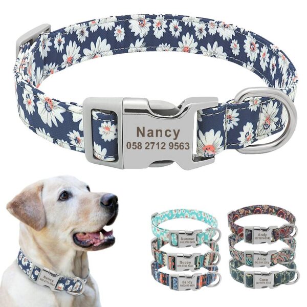 Collar personalizado de nailon para perro, grabado Floral, para cachorro, dibujo de cuello, nombre personalizado, para perros pequeños, medianos y grandes MÁS CATEGORÍAS Mascotas homo.cat https://homo.cat/product/collar-personalizado-de-nailon-para-perro-grabado-floral-para-cachorro-dibujo-de-cuello-nombre-personalizado-para-perros-pequenos-medianos-y-grandes/