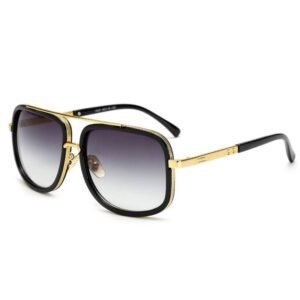Gafas De Sol con marco grande para hombre y mujer, lentes De Sol cuadradas De Metal, Retro, Vintage, alta calidad, nuevas