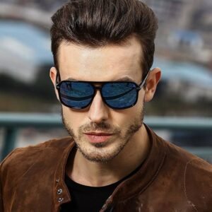 Gafas de Sol polarizadas y cuadradas para hombre, lentes de sol masculinas a la moda, estilo cuadrado con gradiente, adecuadas para conducir, diseño vintage de marca, 2020