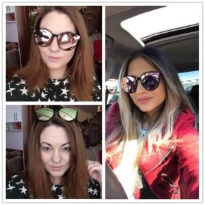 LONSY-gafas De Sol Retro tipo ojo De gato para mujer, anteojos De Sol femeninos con revestimiento De lujo, Estilo Vintage, De gran tamaño