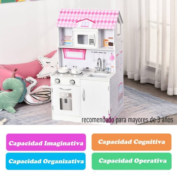 HOMCOM 2 en 1 Cocinita de Juguete 3 Pisos con Espacio de Almacenaje 12 Accesorios Incluidos Juego de Rol 60x48x106 cm Rosa Juguetes MÁS CATEGORÍAS homo.cat https://homo.cat/product/homcom-2-en-1-cocinita-de-juguete-3-pisos-con-espacio-de-almacenaje-12-accesorios-incluidos-juego-de-rol-60x48x106-cm-rosa/