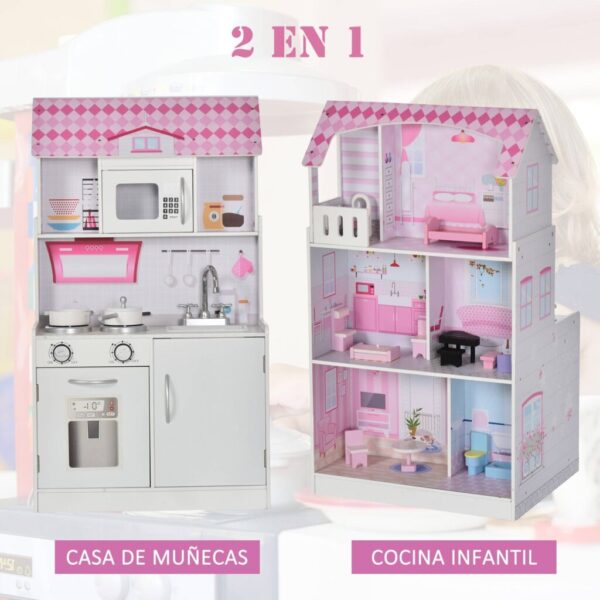 HOMCOM 2 en 1 Cocinita de Juguete 3 Pisos con Espacio de Almacenaje 12 Accesorios Incluidos Juego de Rol 60x48x106 cm Rosa Juguetes MÁS CATEGORÍAS homo.cat https://homo.cat/product/homcom-2-en-1-cocinita-de-juguete-3-pisos-con-espacio-de-almacenaje-12-accesorios-incluidos-juego-de-rol-60x48x106-cm-rosa/