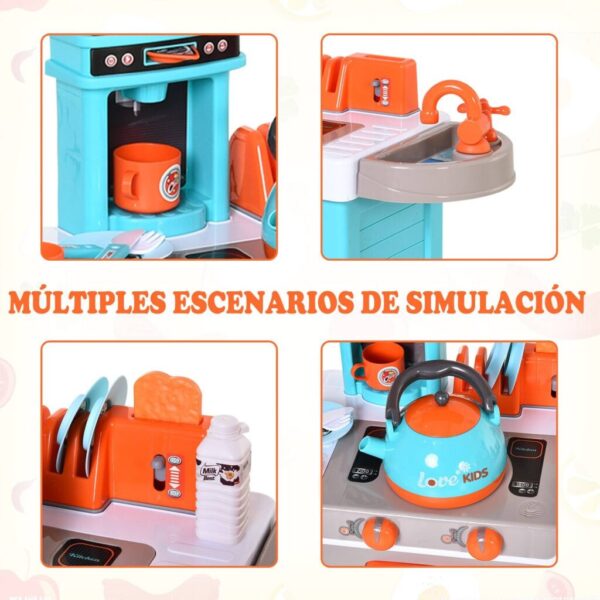 HOMCOM Set de Juguetes de Cocina para Niños Mayores de 3 Años Luces y Sonidos Educativo con 33 Accesorios Incluidos Azul Juguetes MÁS CATEGORÍAS homo.cat https://homo.cat/product/homcom-set-de-juguetes-de-cocina-para-ninos-mayores-de-3-anos-luces-y-sonidos-educativo-con-33-accesorios-incluidos-azul/