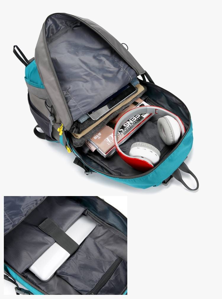 Mochila de senderismo de gran capacidad para hombre y mujer, bolsa impermeable de montaña para viaje, Camping, bolsa para deportes al aire libre, 40/50/60L