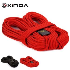 XIND profesional escalada en roca soga para excursionismo exterior Corda de 8mm de diámetro de alta resistencia estática, la cuerda de seguridad fuego paracaídas