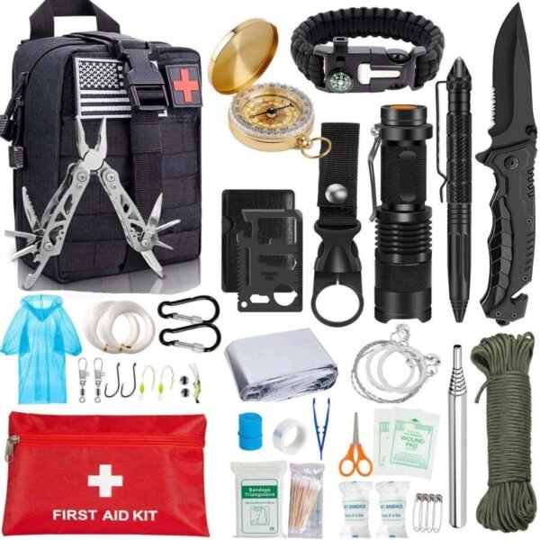 Kit de herramientas de supervivencia EDC, juego 47 en 1 para SOS, manta de emergencia, bolígrafo táctico, alicates, linterna, sierra de alambre Complementos de senderismo y montañismo DEPORTES Senderismo montañismo homo.cat https://homo.cat/product/kit-de-herramientas-de-supervivencia-edc-juego-47-en-1-para-sos-manta-de-emergencia-boligrafo-tactico-alicates-linterna-sierra-de-alambre/