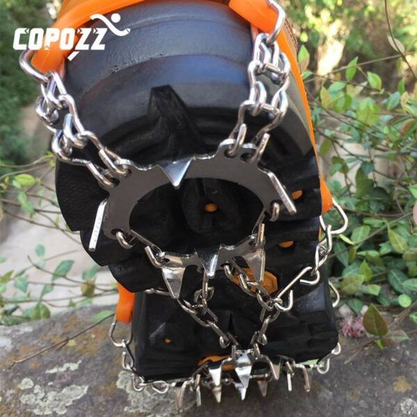 COPOZZ-crampones antideslizantes para escalada al aire libre, calzado antideslizante de acero para senderismo, esquí, 19 dientes Complementos de senderismo y montañismo DEPORTES Senderismo montañismo homo.cat https://homo.cat/product/copozz-crampones-antideslizantes-para-escalada-al-aire-libre-calzado-antideslizante-de-acero-para-senderismo-esqui-19-dientes/