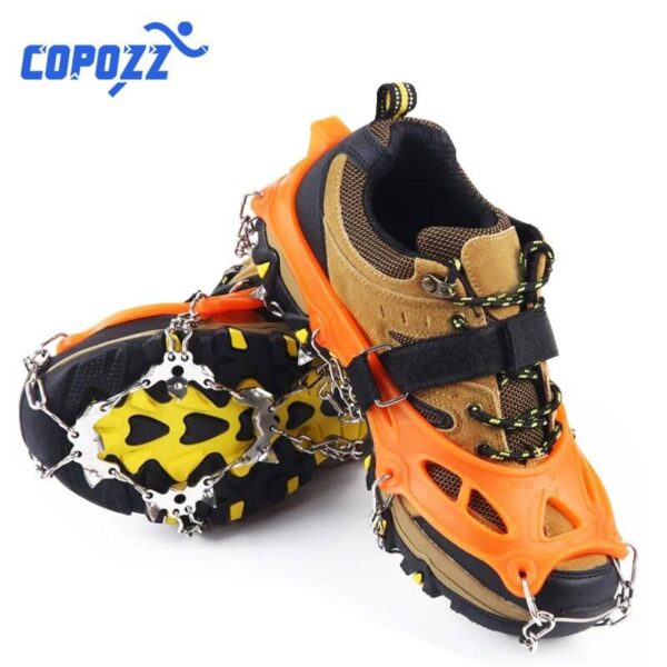 COPOZZ-crampones antideslizantes para escalada al aire libre, calzado antideslizante de acero para senderismo, esquí, 19 dientes Complementos de senderismo y montañismo DEPORTES Senderismo montañismo homo.cat https://homo.cat/product/copozz-crampones-antideslizantes-para-escalada-al-aire-libre-calzado-antideslizante-de-acero-para-senderismo-esqui-19-dientes/