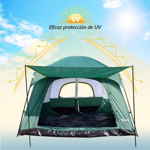 Outsunny Tienda de Campaña Familiar 8-10 Personas Carpa Grande Acampada Tipo Refugio Protección Solar UV 4.3x3x2m DEPORTES Senderismo montañismo Tiendas de campaña homo.cat https://homo.cat/product/outsunny-tienda-de-campana-familiar-8-10-personas-carpa-grande-acampada-tipo-refugio-proteccion-solar-uv-4-3x3x2m/