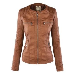 Chaqueta de piel sintética para mujer, abrigos básicos informales de talla grande 7XL, básicos, impermeables, a prueba de viento, para invierno, 50, 2020