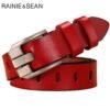 RAINIE-Cinturón de piel auténtica para mujer, Cinturón de piel auténtica con hebilla, color rojo, de alta calidad, 110cm Complementos mujer MODA MUJER homo.cat https://homo.cat/product/rainie-cinturon-de-piel-autentica-para-mujer-cinturon-de-piel-autentica-con-hebilla-color-rojo-de-alta-calidad-110cm/