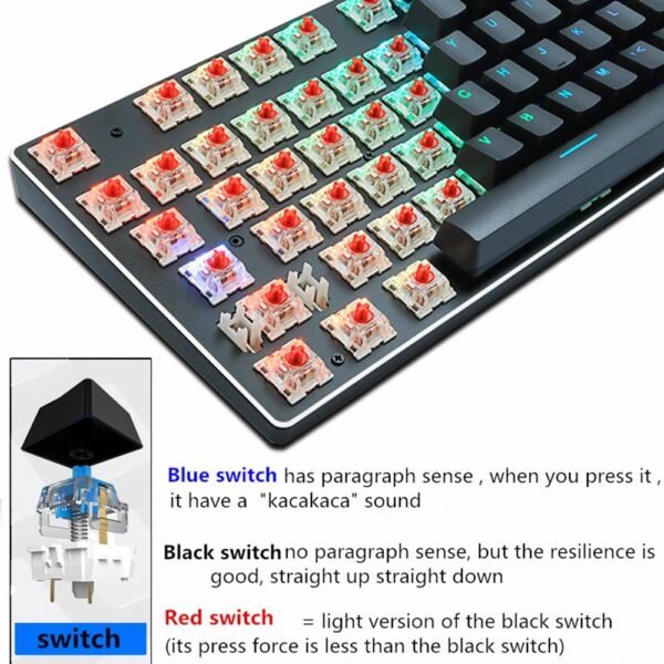 Teclado mecánico para juegos Azul Rojo interruptor 87key RU/US teclado con cable Anti-ghosting RGB/ Mix LED retroiluminado USB para PC Gamer Laptop Accesorios informática ELECTRÓNICA Informática homo.cat https://homo.cat/product/teclado-mecanico-para-juegos-azul-rojo-interruptor-87key-ru-us-teclado-con-cable-anti-ghosting-rgb-mix-led-retroiluminado-usb-para-pc-gamer-laptop/