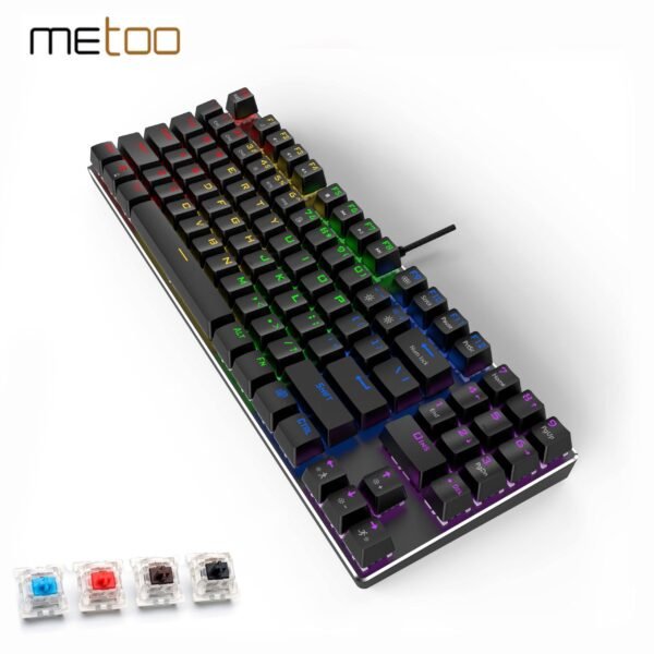 METOO-Teclado mecánico retroiluminado de 89 teclas, para juegos, ordenador portátil, PC y ruso, juegos por cable, azul, rojo y marrón Accesorios informática ELECTRÓNICA Informática homo.cat https://homo.cat/product/metoo-teclado-mecanico-retroiluminado-de-89-teclas-para-juegos-ordenador-portatil-pc-y-ruso-juegos-por-cable-azul-rojo-y-marron/