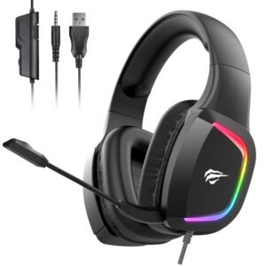 Havit Auriculares Gaming PS4 Cascos Gaming con micrófono con reducción de Ruido Iluminación RGB Sonido Envolvente, Controlador de 50MM.para Xbox One/PC/Móvil （2025d,Negro） Auriculares ELECTRÓNICA homo.cat https://homo.cat/product/havit-auriculares-gaming-ps4-cascos-gaming-con-microfono-con-reduccion-de-ruido-iluminacion-rgb-sonido-envolvente-controlador-de-50mm-para-xbox-one-pc-movil-%ef%bc%882025dnegro%ef%bc%89/