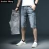 Pantalones vaqueros cortos ajustados para hombre, Shorts Vintage elásticos de algodón a la moda, ropa de marca, color gris y azul, novedad de verano 2020 MODA HOMBRE Tejanos hombre homo.cat https://homo.cat/product/pantalones-vaqueros-cortos-ajustados-para-hombre-shorts-vintage-elasticos-de-algodon-a-la-moda-ropa-de-marca-color-gris-y-azul-novedad-de-verano-2020/