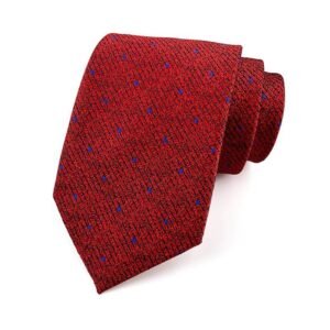 Corbata de seda de 8cm para hombre, corbatas clásicas de rayas geométricas a cuadros en rojo, azul y gris para negocios y bodas