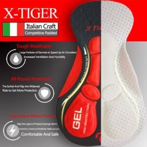 X-Tigre 5D Coolmax Acolchado Pantalones Cortos de Ciclismo MTB Shorts Bicicletas Road Bike Shorts Ropa Ciclismo Medias A Prueba de Golpes Para El Hombre mujeres