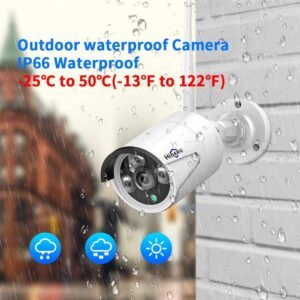Hiseeu 8CH CCTV inalámbrico Sistema de 1536P 1080P NVR wifi IR-CUT al aire libre 3MP AI cámara CCTV IP sistema de seguridad Kit de videovigilancia
