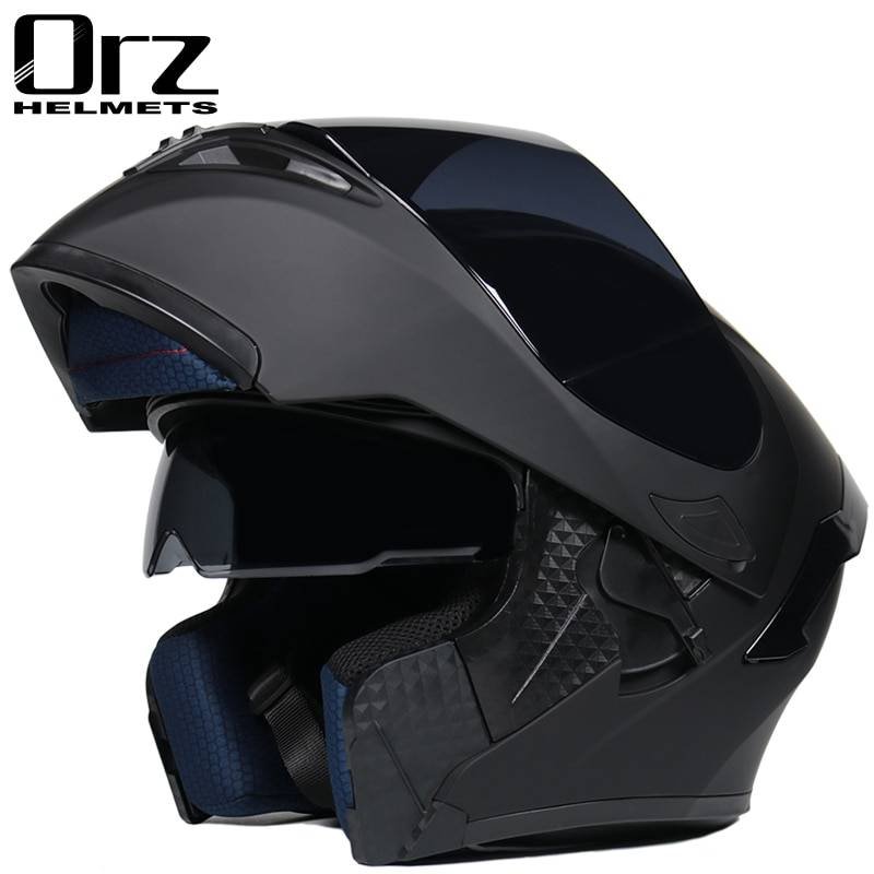 Casco Modular abatible hacia arriba para Motocicleta, visera doble, de cara completa, para carreras, Motocross, DOT Casco Modular abatible hacia arriba para Motocicleta, visera doble, de cara completa, para carreras, Motocross, DOT