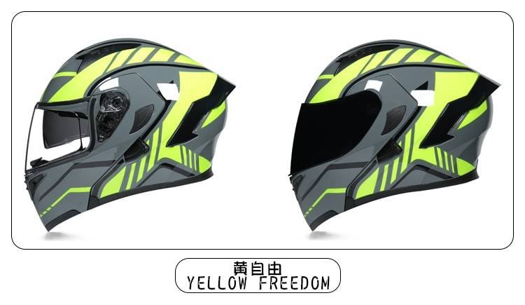 Casco Modular abatible hacia arriba para Motocicleta, visera doble, de cara completa, para carreras, Motocross, DOT Casco Modular abatible hacia arriba para Motocicleta, visera doble, de cara completa, para carreras, Motocross, DOT