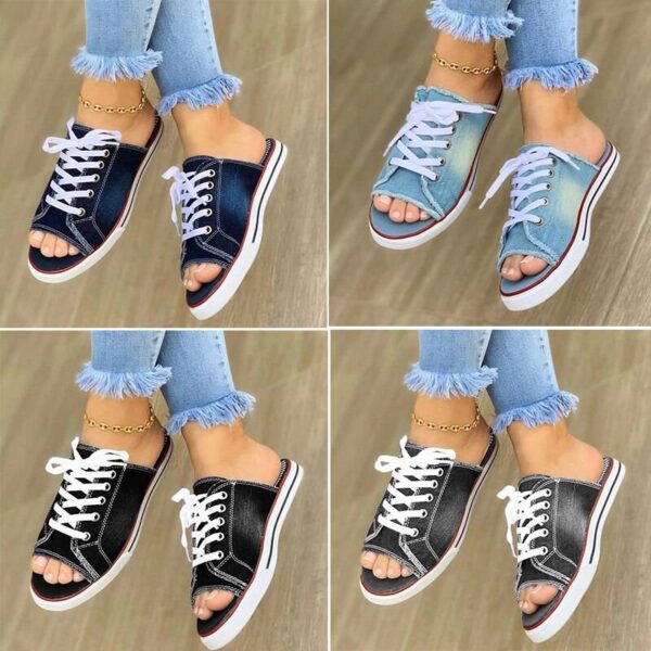 Sandalias de lona para Mujer, zapatillas transpirables con cordones y Punta abierta, Zapatos planos de tela vaquera de imitación, 2022 Calzado casual Chanclas Ofertas de primavera homo.cat https://homo.cat/product/sandalias-de-lona-para-mujer-zapatillas-transpirables-con-cordones-y-punta-abierta-zapatos-planos-de-tela-vaquera-de-imitacion-2022/