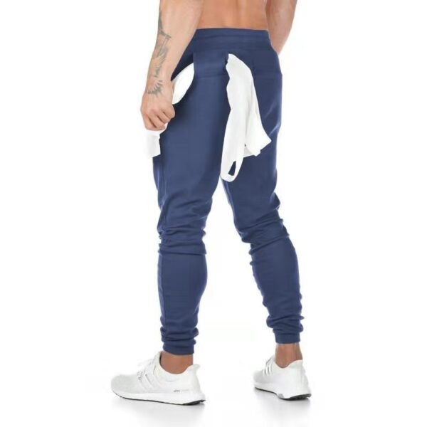 Pantalones de gimnasio de algodón para hombre, ropa deportiva de secado rápido, para correr, trotar, entrenamiento de Culturismo - Imagen 6