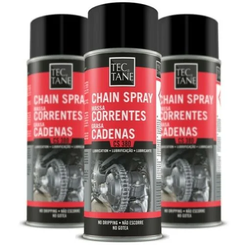 PACK 3 SPRAYS DE GRASA PARA CADENAS DE MOTO ,NO GOTEA 400 ML