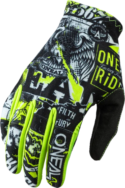 O'NEAL MATRIX Guante ATTACK V.20 Negro/Neon Yellow