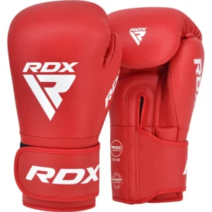 GUANTES DE BOXEO PIEL HOMOLOGADOS IBA-1 ROJO-10OZ-RDX