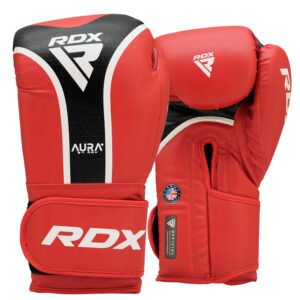 GUANTE DE BOXEO AURA PLUS T-17 NEGRO DORADO-10OZRDX