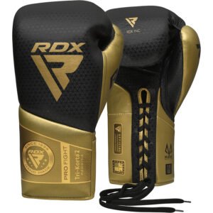 GUANTES DE BOXEO MARK PRO FIGHT TRI KORTA 2 DORADO-10OZRDX