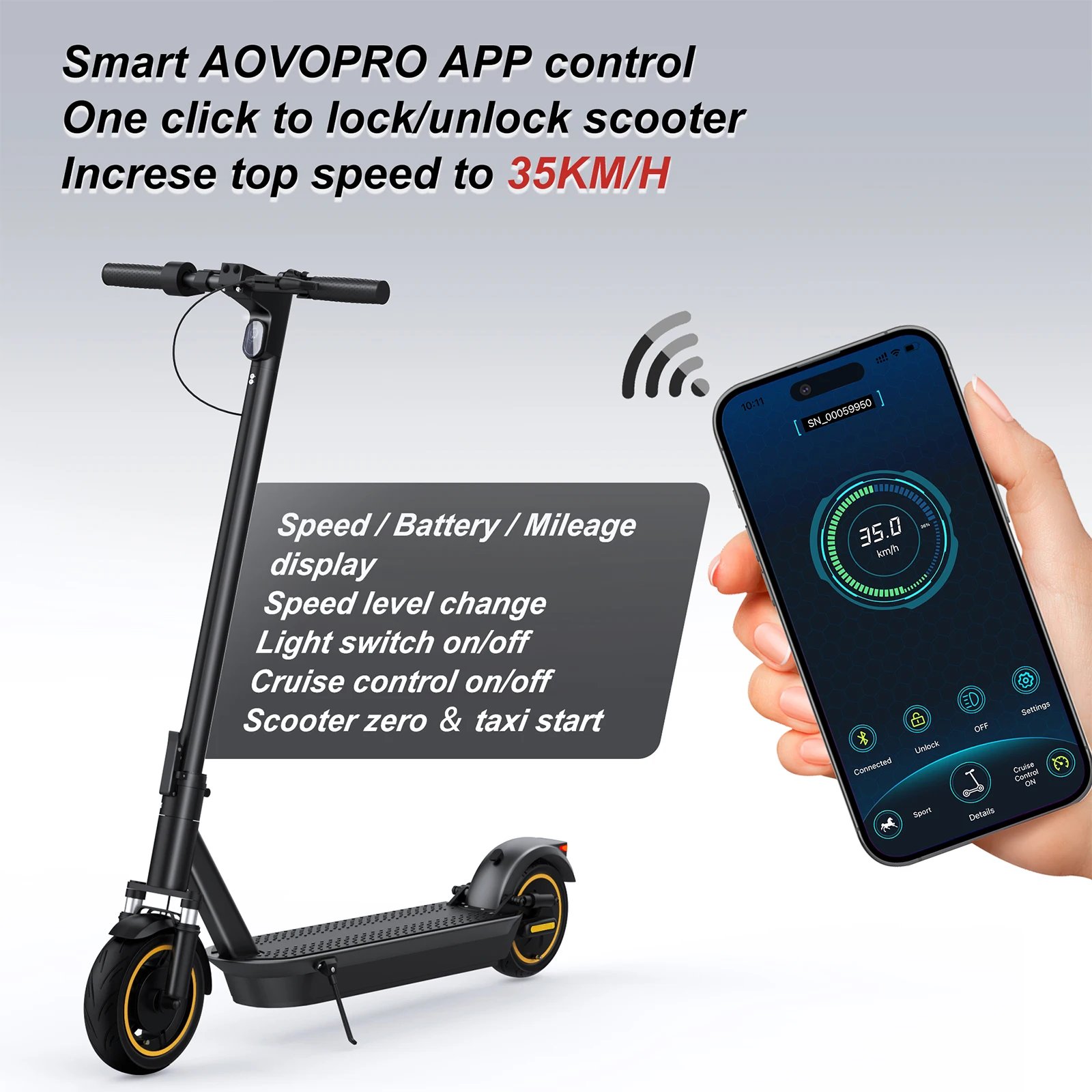 JUICEASE-patinete eléctrico plegable para adulto, Scooter inteligente de 35 KM/H, rango máximo de 45KM, 350W/500W, con aplicación