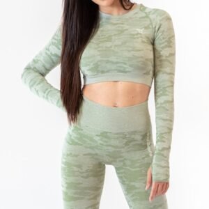 IMPERIA – Seamless Crop Top Camuflaje-Beverly