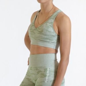 IMPERIA – Seamless Top Camuflaje Gris / Verde-Beverly