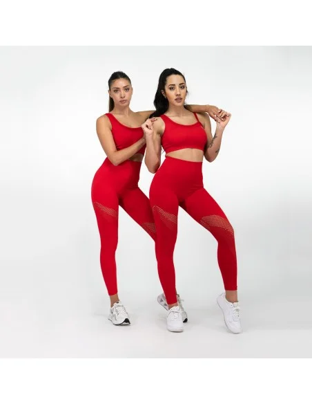 IMPERIA - Seamless Top Rojo Micro-Beverly - Imagen 4