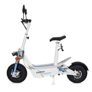 Patinete eléctrico Centauro matriculable con asiento y pantalla LCD XXL Blanco