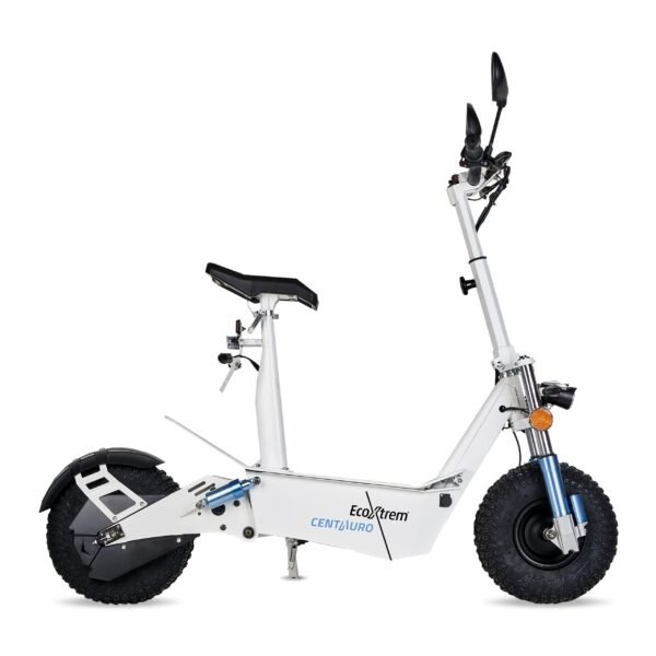 Patinete eléctrico Centauro matriculable con asiento y pantalla LCD XXL Blanco - Imagen 3