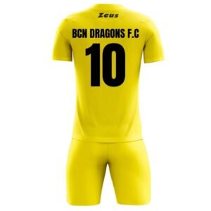 Barcelona dragons fútbol club segunda equipación amarilla Zeus