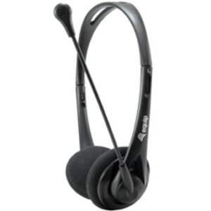 Auricular equip life microfono jack 3.5mm ( incluye adaptador 1 a 2 jacks ) negro Equip