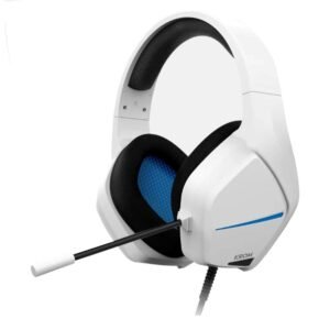 Auriculares gaming krom kopa move jack 3.5mm blanco - azul Krom