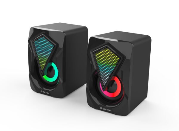 Altavoces gaming denver gas - 500 - 2 x 3w rms - usb - rgb Denver