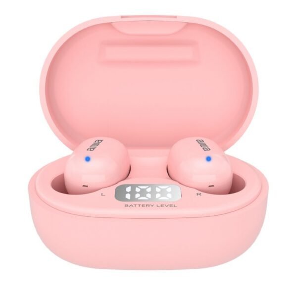 Auriculares inalambricos aiwa ebtw - 150 bluetooth rosa + estuche de carga Aiwa