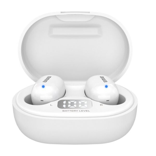 Auriculares inalambricos aiwa ebtw - 150 bluetooth blanco + estuche de carga Aiwa