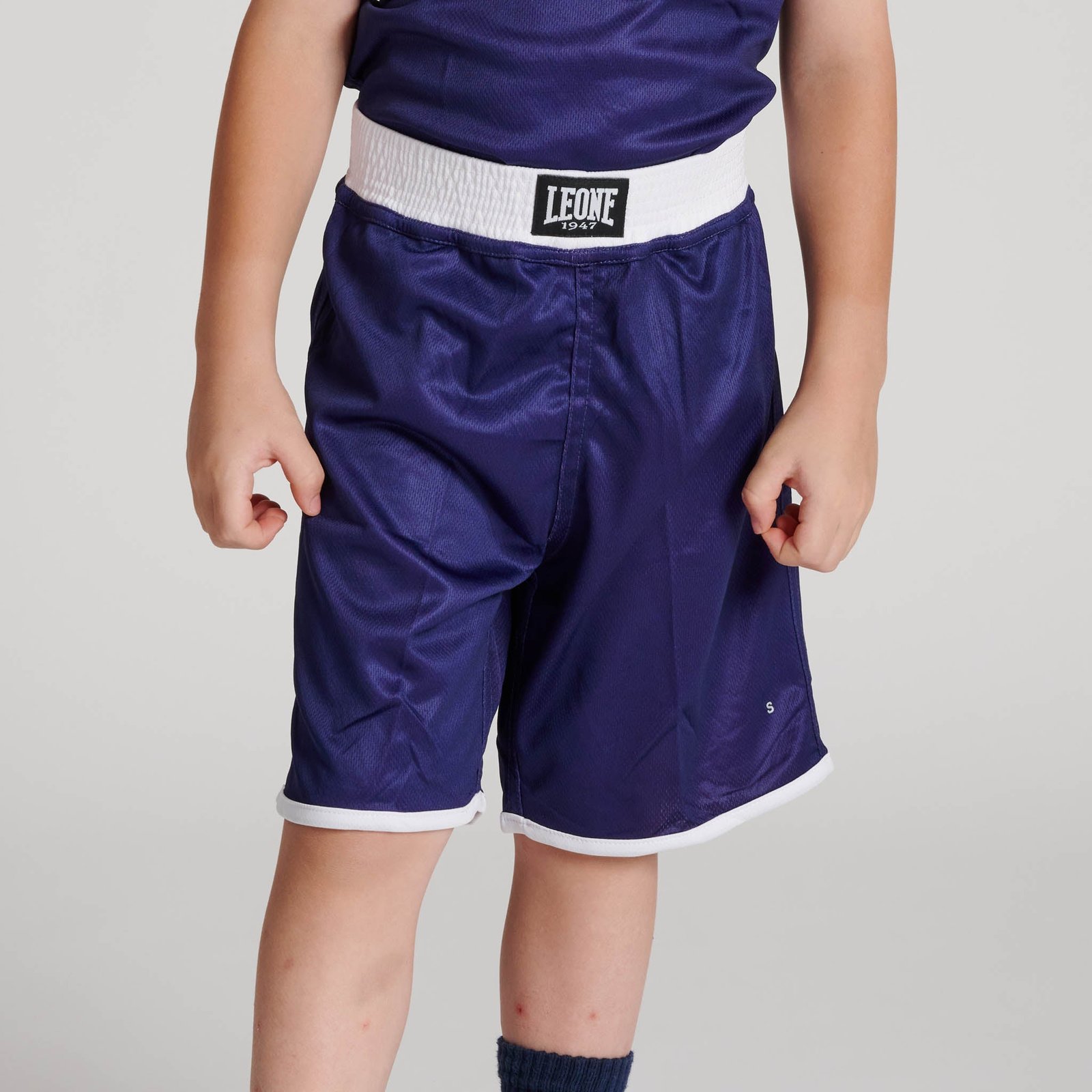 Pantalon boxeo INFANTIL DOUBLE FACE azul/rojo Leone 1947 imagen 1