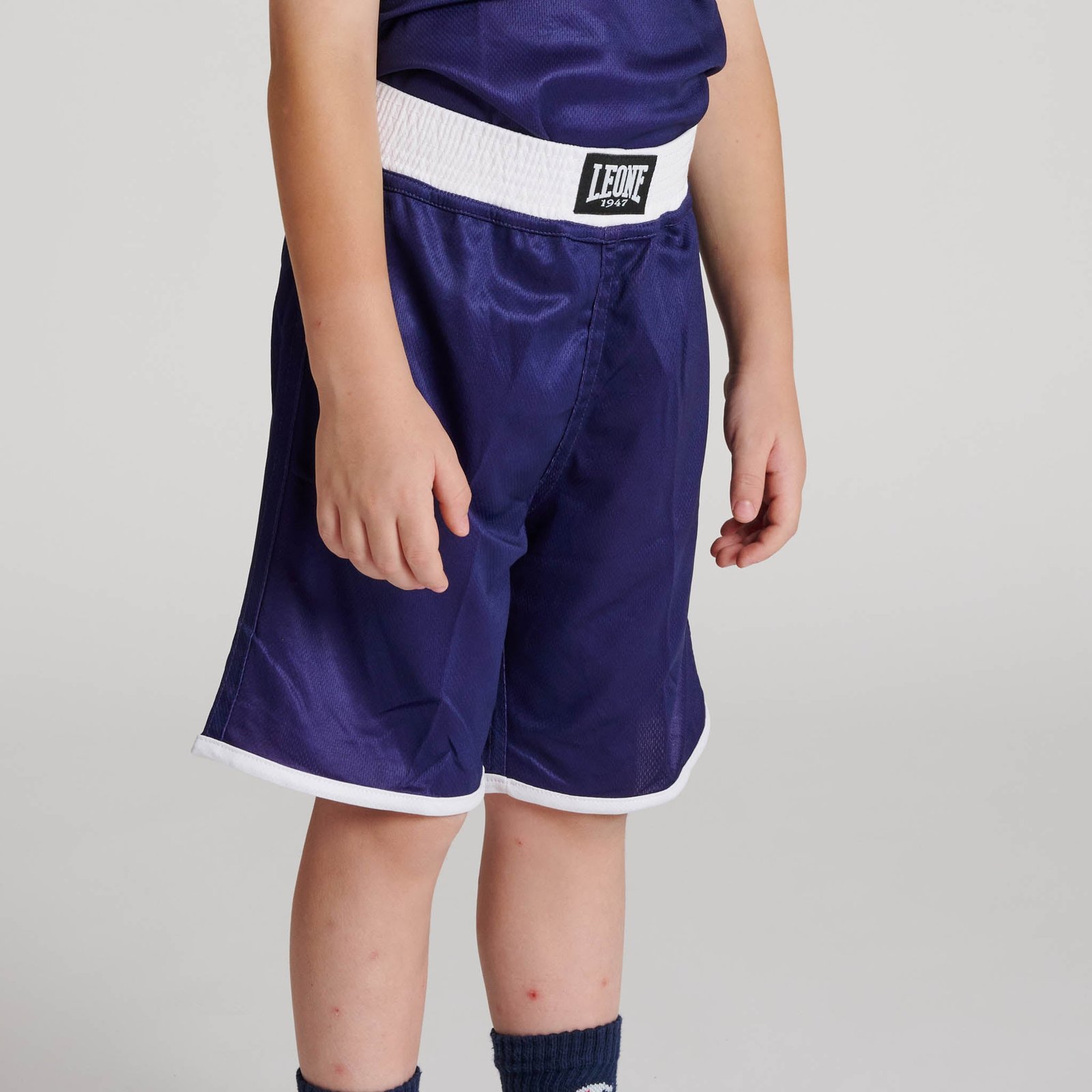 Pantalon boxeo INFANTIL DOUBLE FACE azul/rojo Leone 1947 imagen 3